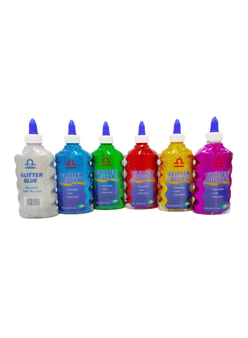 Libra Glitter Glue Bottle 177ml MULTICOLOR - Image 2