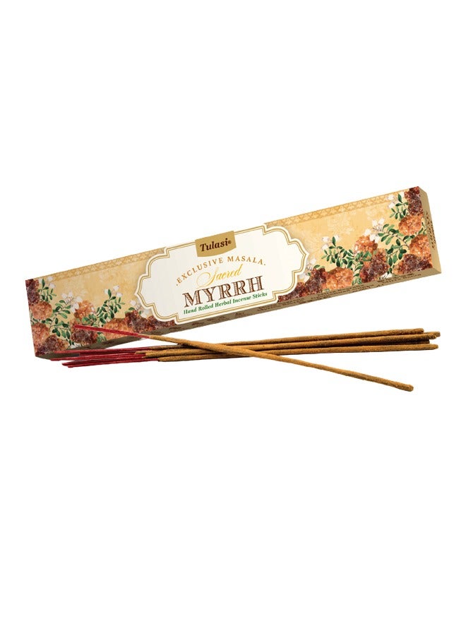Tulasi Sacred Myrrh Masala Agarbatti Incense 15G - Image 2
