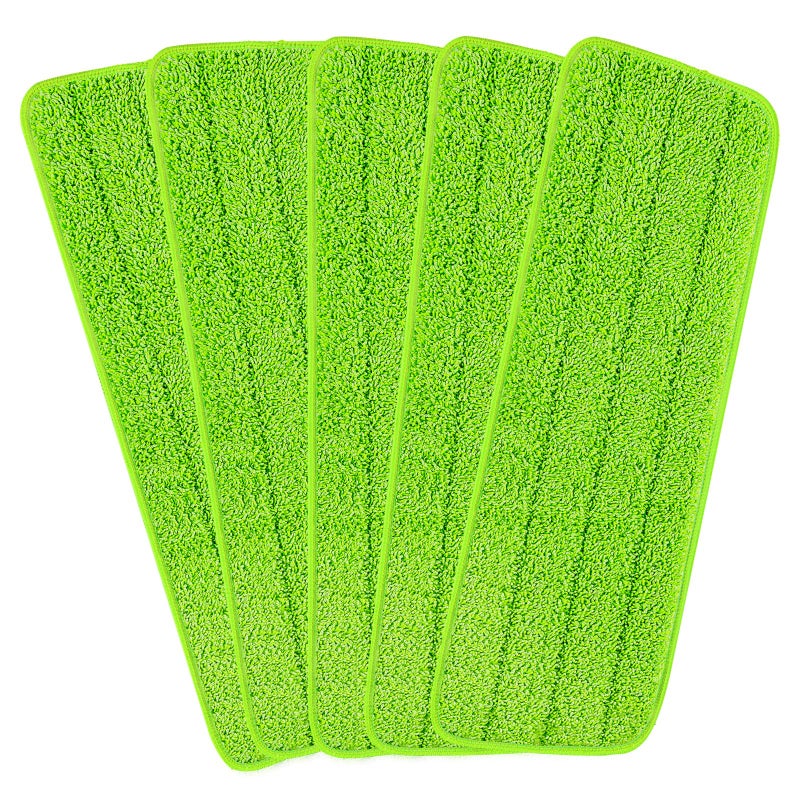H-Gamely 16.5 inch Reusable Mop Pads Microfiber Spray Mop Replacement Heads for Wet/Dry Mops Compatible with Bona Floor Care System (5 Pack) - Image 1
