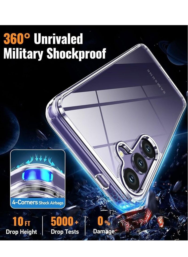 ELTRAZONE Samsung Galaxy S24 Case 5G Clear (6.2inch) Zero-Fingerprints Anti-scratch Hard Back Cover,Slim and Soft TPU Full Coverage Drop Proof for Samsung s24 Case-Clear - Image 2