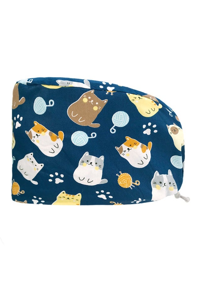 NIBEMINENT Scrub Caps Dust Proof Cap Nursing Work Hats  Cotton Women Men Veterinary Dental Clinic Chef Cooking Hats