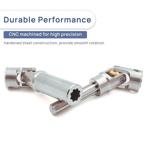 HOPLEX Universal Stainless Steel Drive Shaft Heavy-Duty Driveshafts for Axial SCX10 90046 AXI03007 TRX4 Redcat Gen8 1/10 RC Car Crawler Upgrade 75mm-95mm(1PC) - Image 4
