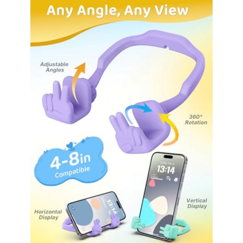4 Pack Thumbs Lazy Cell Phone Stand Stocking Stuffers for Teens Girls Boys Gifts Phone Holder for Desk Cool Gadgets Birthday Gifts for Women Men Teenage Adults Wife - Image 4