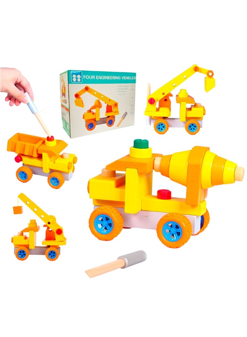 Toy Box Disassembly and assembly of construction machinery Vehicles For Kids - Image 1