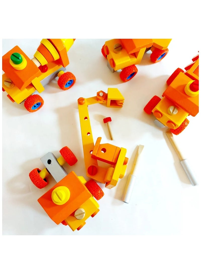 Toy Box Disassembly and assembly of construction machinery Vehicles For Kids - Image 5