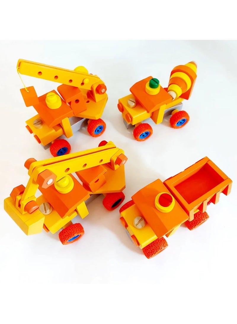 Toy Box Disassembly and assembly of construction machinery Vehicles For Kids - Image 4
