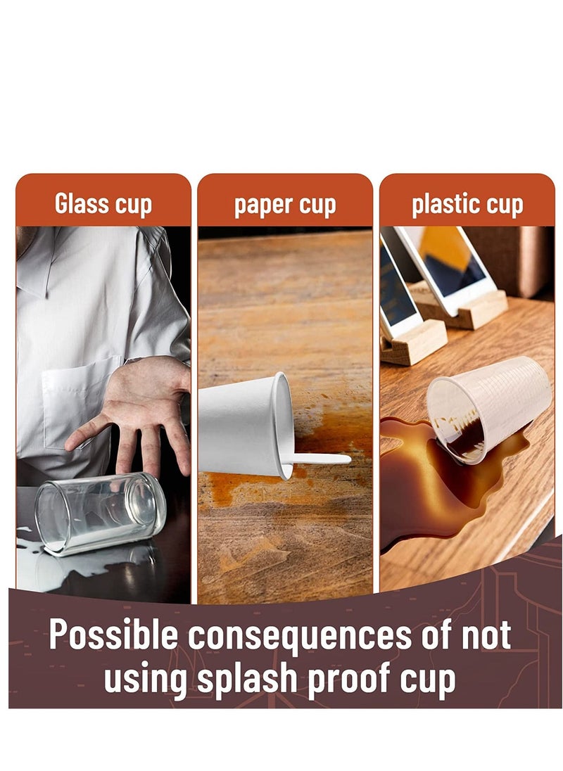 SYOSI - Spill Not Cup Carrier Anti-Spill Mug Cup Holder for Hot Cold Drinks Tea Coffee Lovers - Image 1