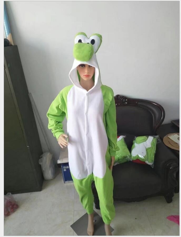 Pokémon Cartoon Onesie Pajamas for Couples Yoshi