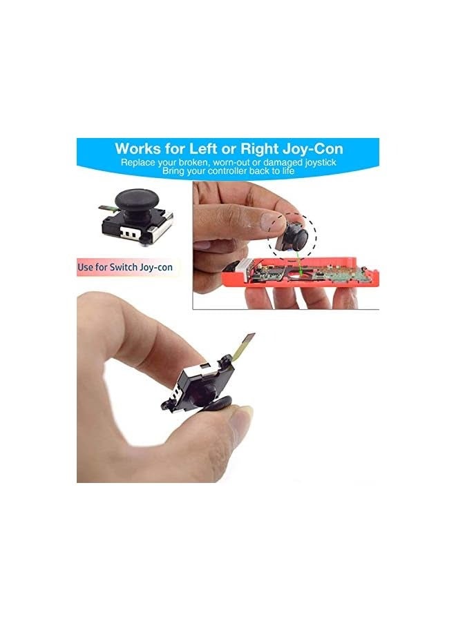 بروماس عصا التحكم جويكون بديلة لنينتندو سويتش - عبوة من 4 قطع - Image 2