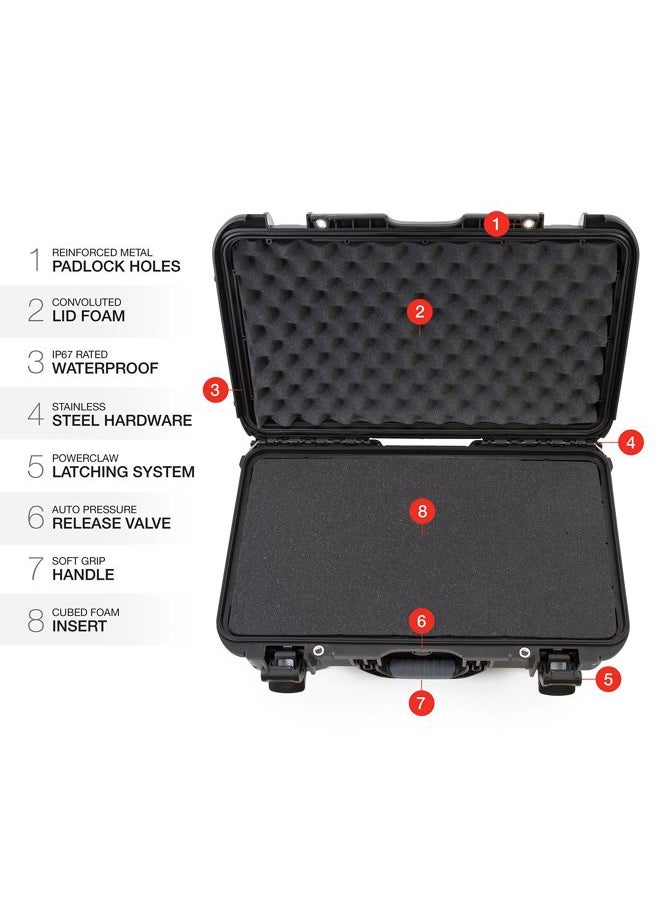Nanuk - Wheeled Series 935 Lightweight NK-7 Resin Waterproof Protective Case and Foam Insert - Black - Image 1
