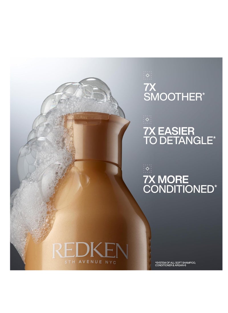 REDKEN - Redken All Soft Shampoo | For Dry/Brittle Hair | Provides Intense Softness and Shine | With Argan Oil - Image 1