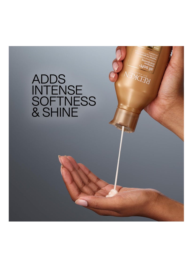REDKEN - Redken All Soft Shampoo | For Dry/Brittle Hair | Provides Intense Softness and Shine | With Argan Oil - Image 1