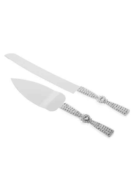 Cake cutting kit consists of a knife and a shovel