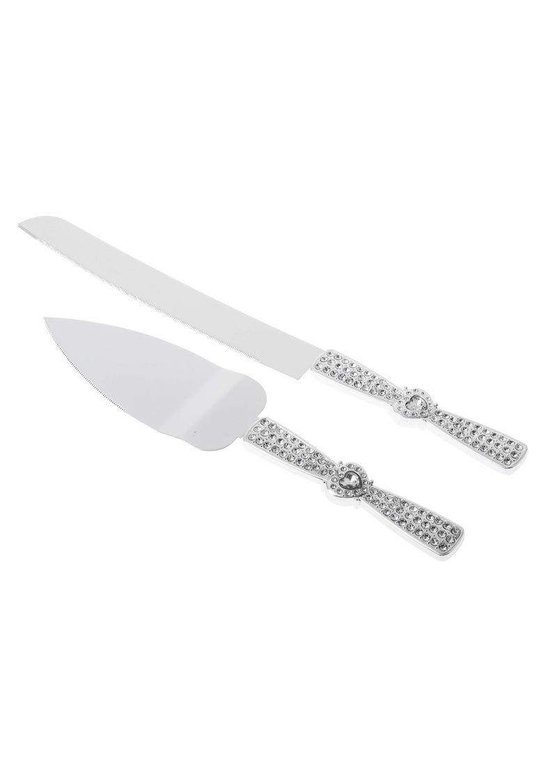 Cake cutting kit consists of a knife and a shovel