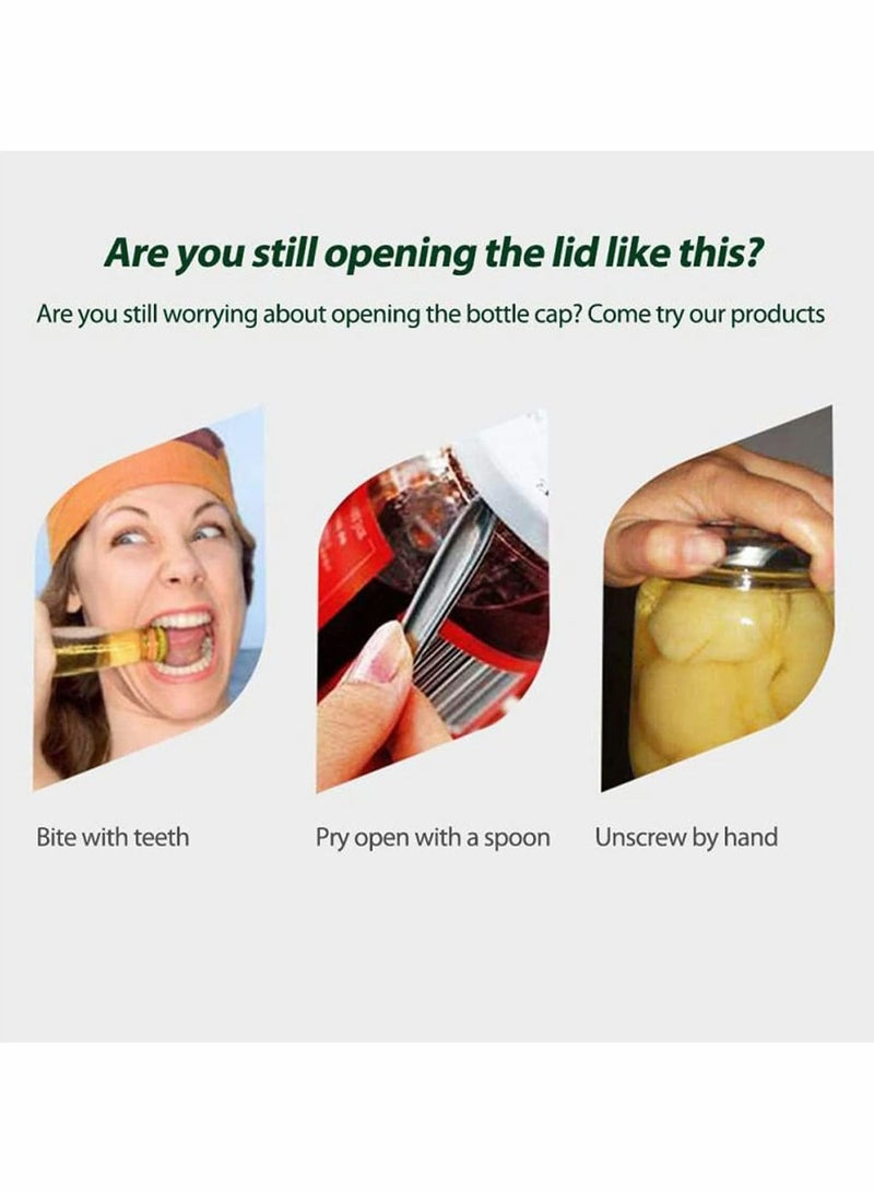 Excefore Master Opener, Adjustable Jar and Bottle Opener, Stainless Steel Jar Lid Gripper  - Image 3