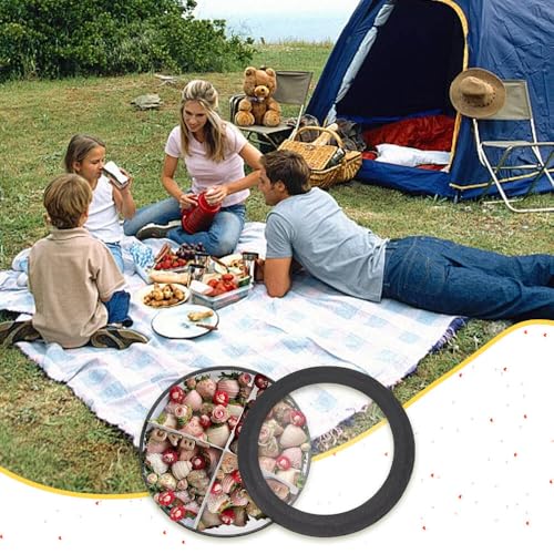 WENPACK 12.5" Cardboard Round Shaped Charcuterie Mache Flowers Packaging Strawberries Sweets Gift Box with Clear Lid (Black, Round) - Image 4