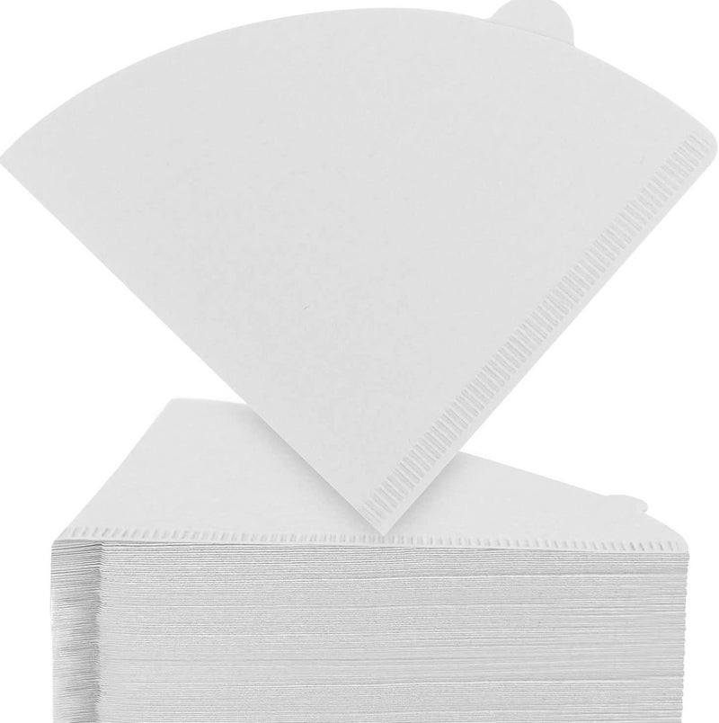 ZEPONOVA 100 Piece Coffee Paper Filter V60 Size 02 White - Image 1