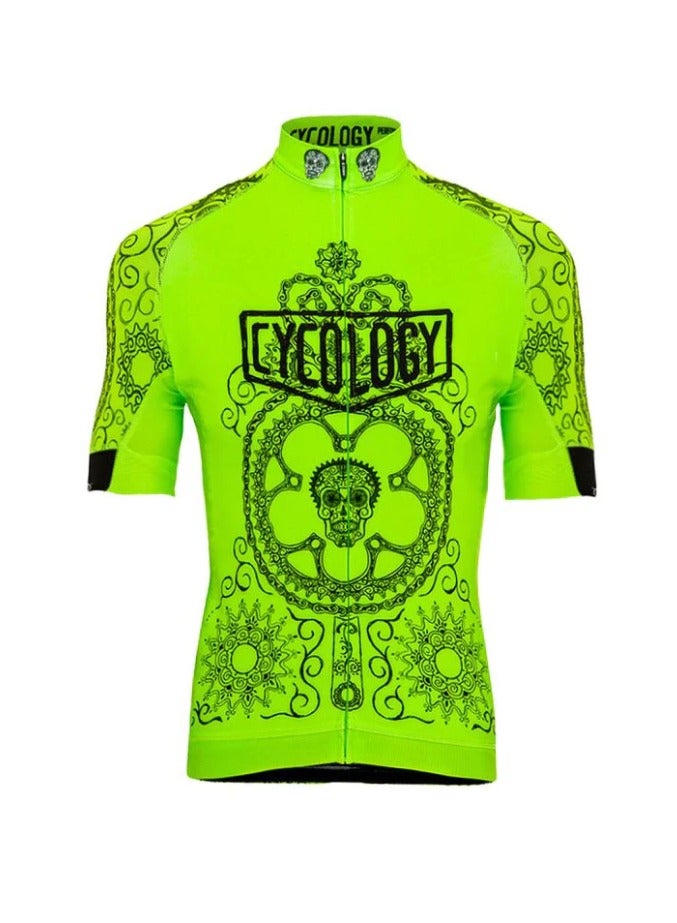 CyCology Day of the Living (Lime) Men's Jersey