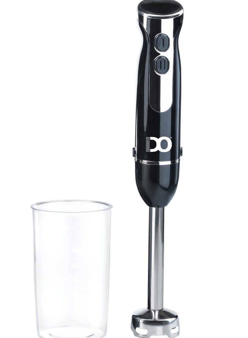 خلاط يدوي سعة 600 مل بقدرة 800 واط من ايدو - HBL800-BK - لون اسود - ضمان لمدة عامين