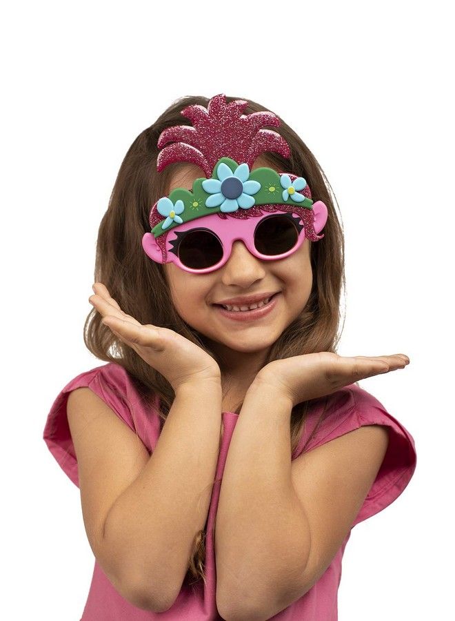 Sun-Staches Licensed Trolls World Tour Poppy Shades Costume Party Favor Sunglasses Uv400 Pink  - Image 4