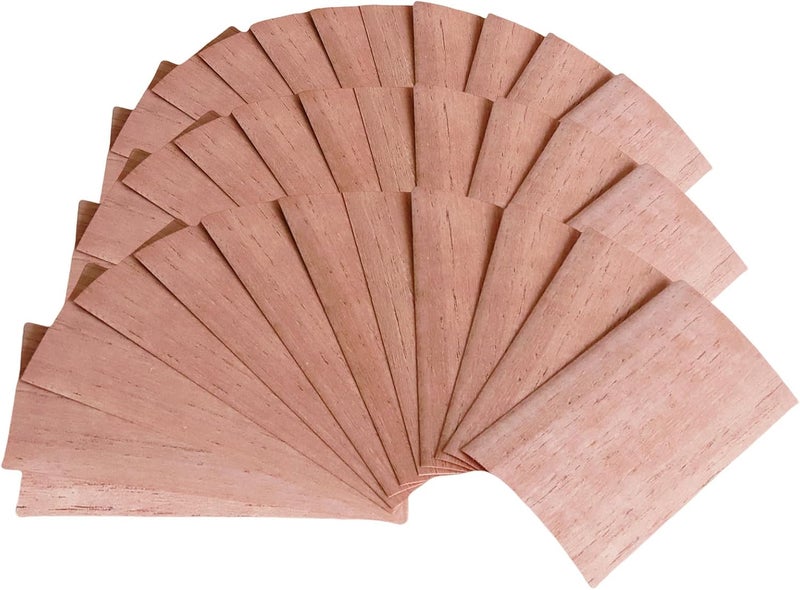WOHO 36 Count Spanish Cedar Sheets for Travel Humidor/Tupperdor/Cigar Tray/Case, Spanish Cedar Wood Veneer Chips for Cigar Dividing/Lighting, Cigar Accessories for Cigar Aging/Storage/Fresh(Pack of 1) - Image 1