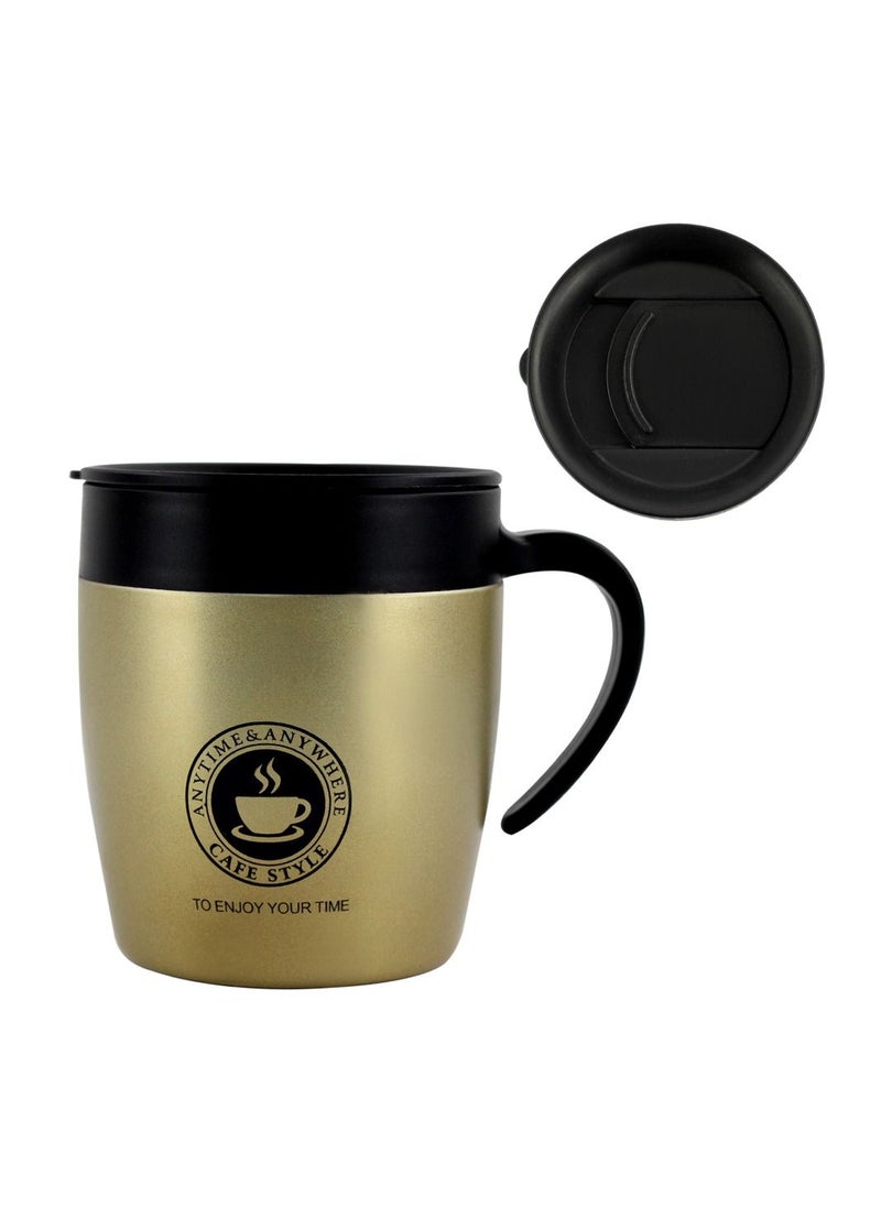 Home Smart Home Smart Reusable Travel Mug for Tea and Coffee Vacuum Insulated Steel Printed Cup with Lid for Travel Home Office and More  - Image 3