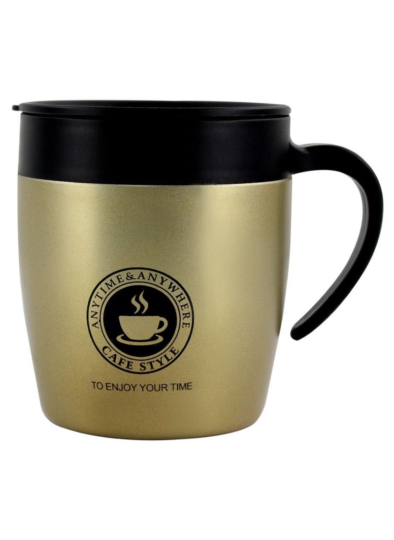 Home Smart Home Smart Reusable Travel Mug for Tea and Coffee Vacuum Insulated Steel Printed Cup with Lid for Travel Home Office and More  - Image 2