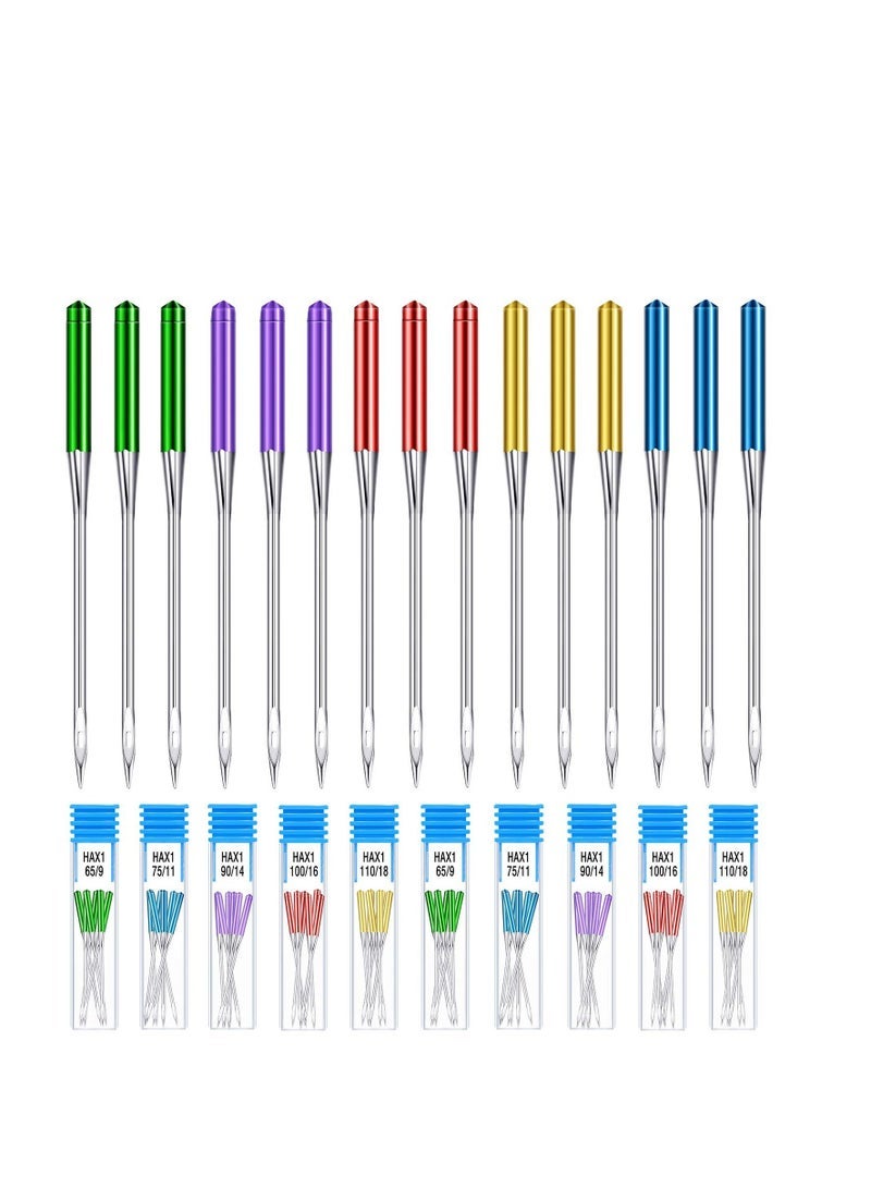 SYOSI Sewing Machine Needles, Machine Needles Universal Regular Point Machine Needles for Home Sewing Machine, Household Sewing Machines, Compatible with Singer, Brother and Old Sewing Machine - Image 1