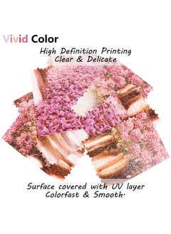 Harapu Harapu 1000 Pieces Wooden Jigsaw Puzzles for Adults Imagination Series Puzzle Toys DIY Signature Constellation Puzzles for Creative Gift Home Decor - Cherry Trees Forest Landscape Romantic Pink Sakura  - Image 3
