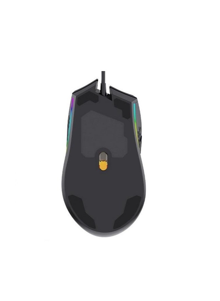 أولا ماوس الألعاب F805 RGB - دقة 6400 نقطة في البوصة - 7 أزرار قابلة للبرمجة (عبر البرنامج) - ماوس مريح | أسود - Image 5