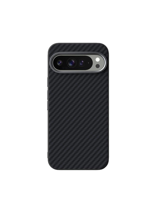 erorex Case For Google Pixel 9 Pro XL ABEEL C Carbon Fiber Series 6D Micro Relief MagSafe Phone Case  - Image 2