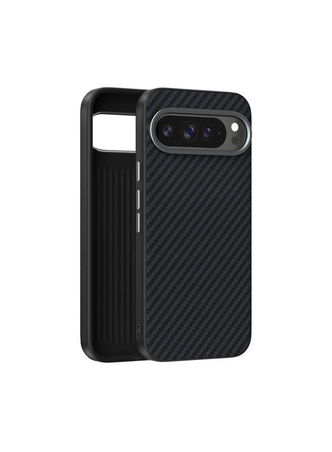 erorex Case For Google Pixel 9 Pro XL ABEEL C Carbon Fiber Series 6D Micro Relief MagSafe Phone Case  - Image 1