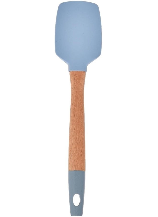 Generic Silicone spoon with wooden handle, size: 30 cm  - Image 2