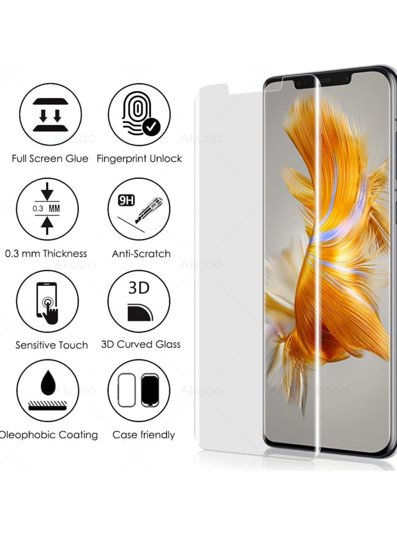 MIGOFAST Screen Protector for Mate 50 Pro UV Tempered Glass, Film HD Screen Saver, 9H Hardness, Bubble-free Screen Replacement Protector Film - Image 4