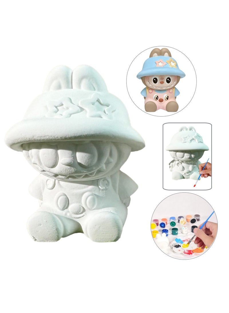 Plaster dolls ready for painting,ready to paint your own ceramic statue winter painting craft DIY painting kit for unpainted art craft - Image 1