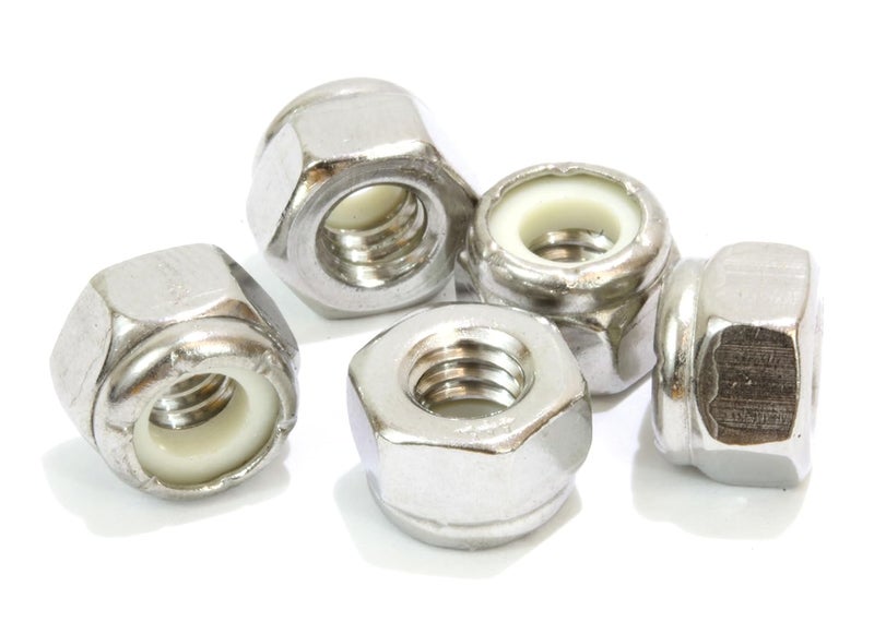 Bolt Dropper 1/4"-20 Nylon Insert Lock Nut (100 Pieces) Stainless Steel Finish Hex Lock Nuts, 304 (18-8) Stainless Plain Finish Corrosion Resistant Commercial Grade by - Image 5