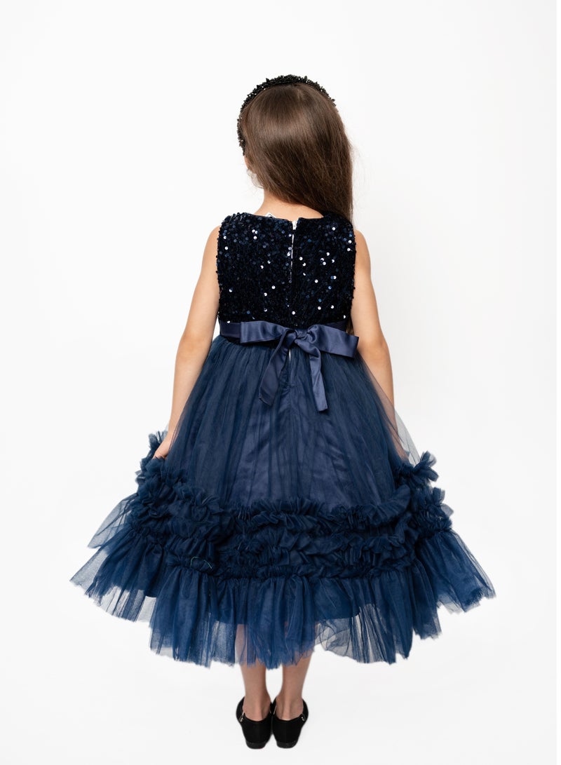 D'Daniela Flared Tutu Dress Blue - Image 2