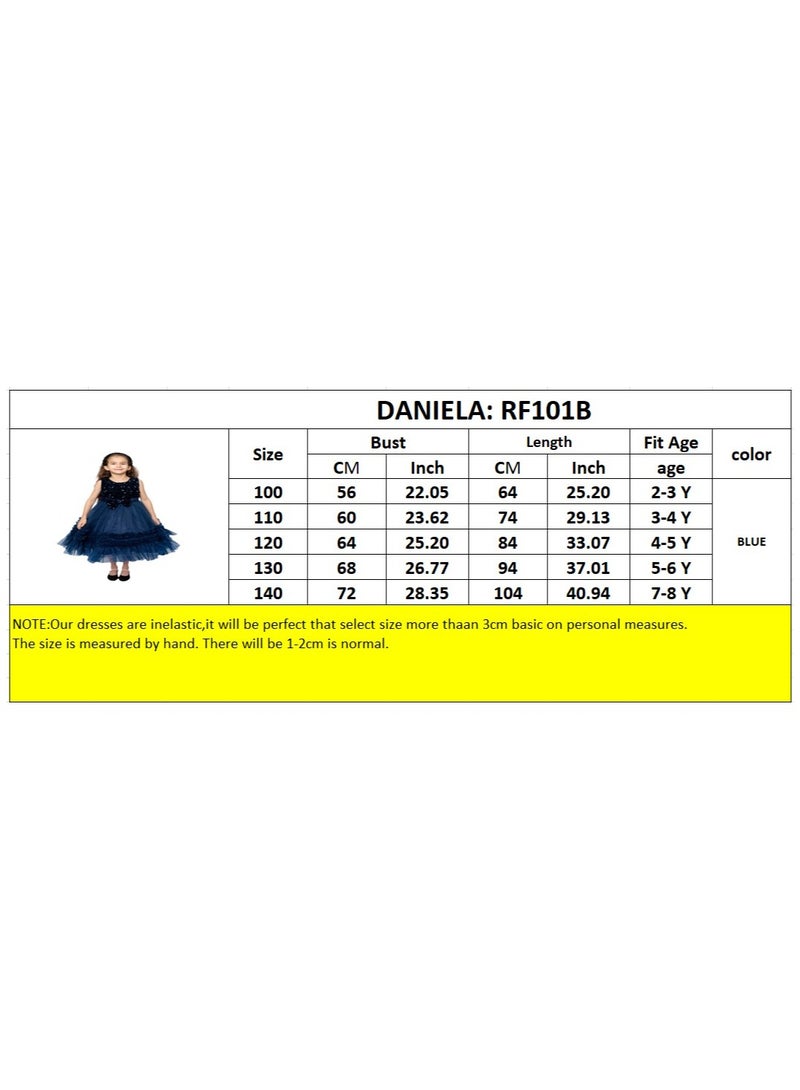 D'Daniela Flared Tutu Dress Blue - Image 4