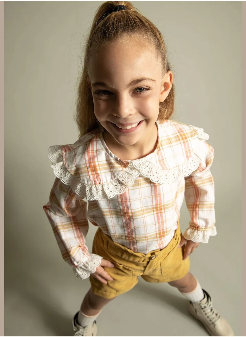 DeFacto Girl Woven Long Sleeve Blouse
