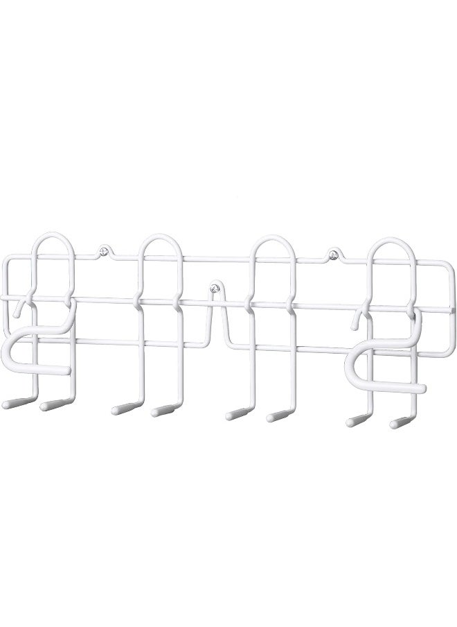 ClosetMaid - ClosetMaid 3462 Broom & Mop Holder for Wall Or Door Mount, Durable White Metal Steel, 16 - Image 1