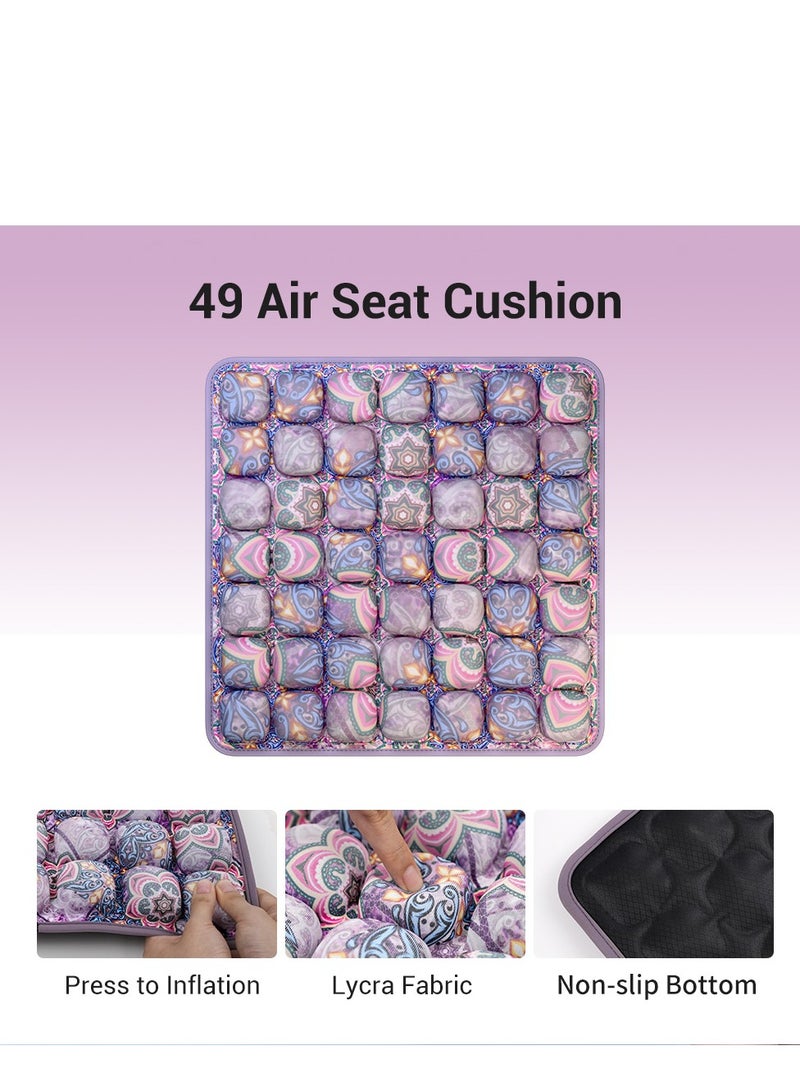 وسادة كرسي ثلاثية الأبعاد مريحة للجلوس الطويل، وسادة مقعد سيارة كرسي مكتب، وسادة قابلة للنفخ قابلة للتعديل، وسادة هوائية لتخفيف الضغط لآلام الورك - Image 1