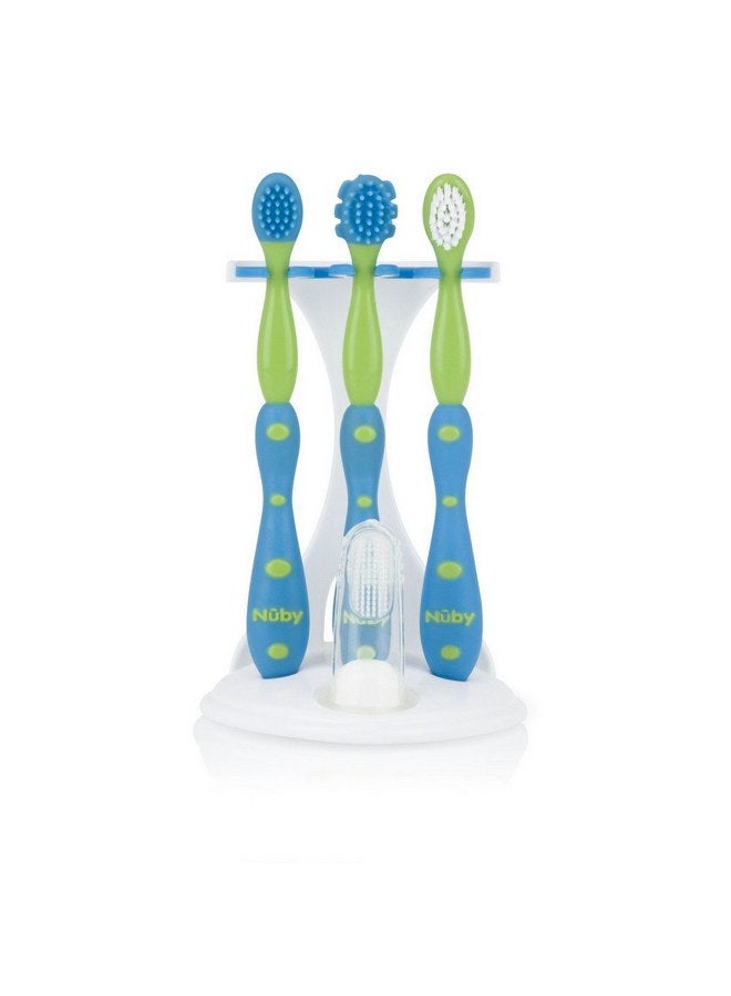 Nuby 4 Stage Oral Care Set System (Colors May Vary)