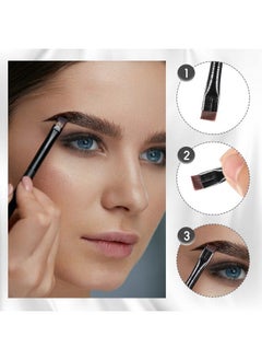 Maitys 12 Pieces Eyeliner Eyebrow Brush Fine Angled Eyeliner Brush Slanted Eyeliner Makeup Brush Slant Tip Brushes Thin Slanted Flat Angle Brush Artificial Bristles Eyebrow Brushes For Cosmetic (Black)  - Image 4
