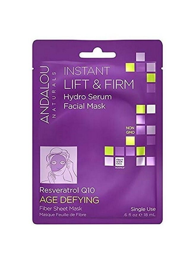 Andalou Naturals - Instant Lift & Firm Hydro Serum Beauty Facial Mask 0.6 Fo Pack Of 6 - Image 1
