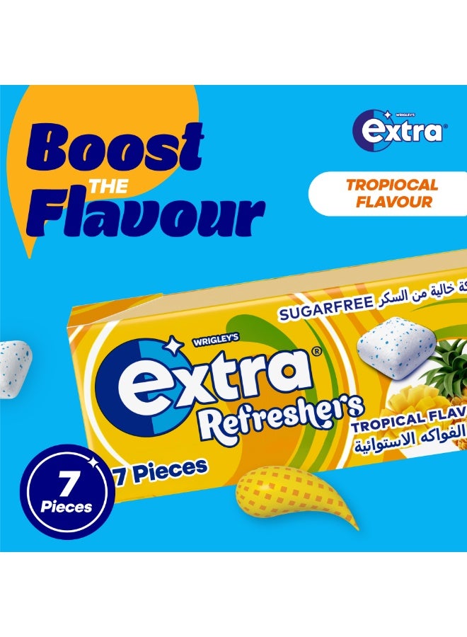 إكسترا علكة خالية من السكر بنكهة استوائية 15.6جم - Image 2