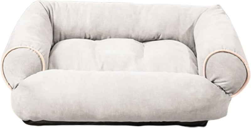 Light Grey Small Pet Bed With Detachable Cushion Stylish Nest For Puppy Kitten - Image 1