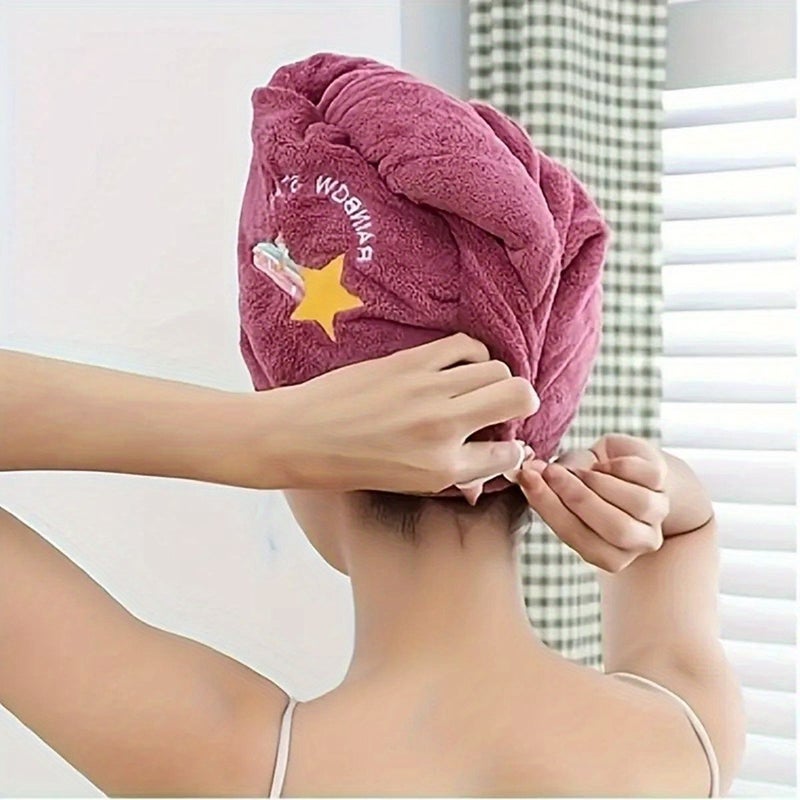 5 Pcs Microfiber Hair Towel Quick Dry Super Absorbent Wrap Turban Assorted - Image 3