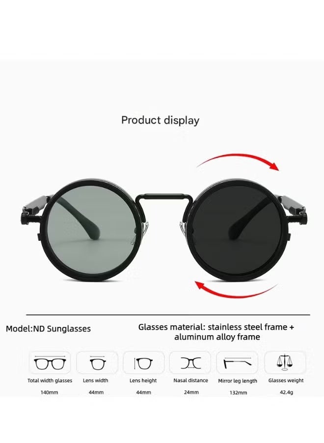 ND Sunglasses, Manual Adjustable Sunglasses for Men & Women, 1-9 Rotatable Light Control, Polarized, UV400 Protection, for Driving, Fishing, Travel, Outdoor Activities (Black With Gray Lenses) - Image 5