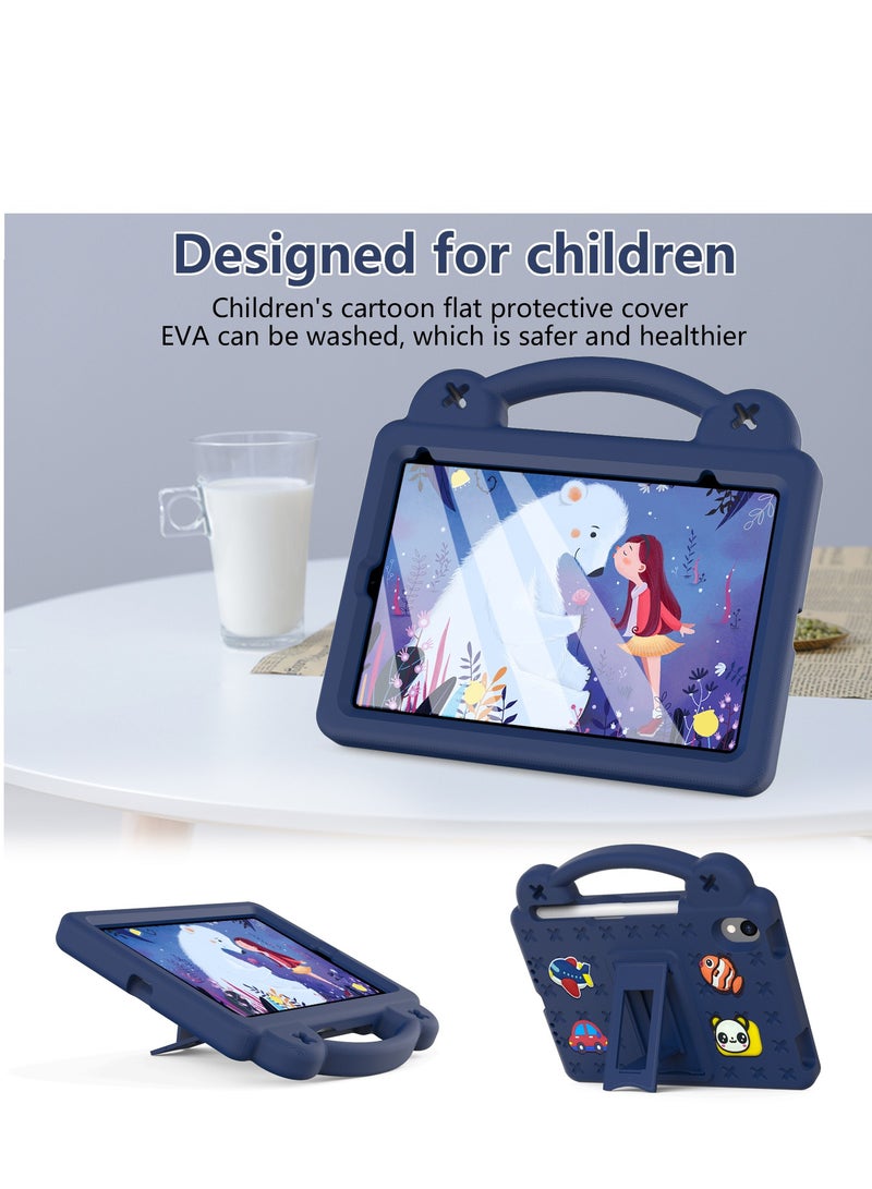 حافظة للأطفال متوافقة مع iPad Mini 6 (2021)/Mini 7 (2024) مقاس 8.3 بوصة، مصنوعة من إسفنج EVA شديد التحمل ومضادة للصدمات، حافظة للأطفال مع فتحة قلم - Image 2