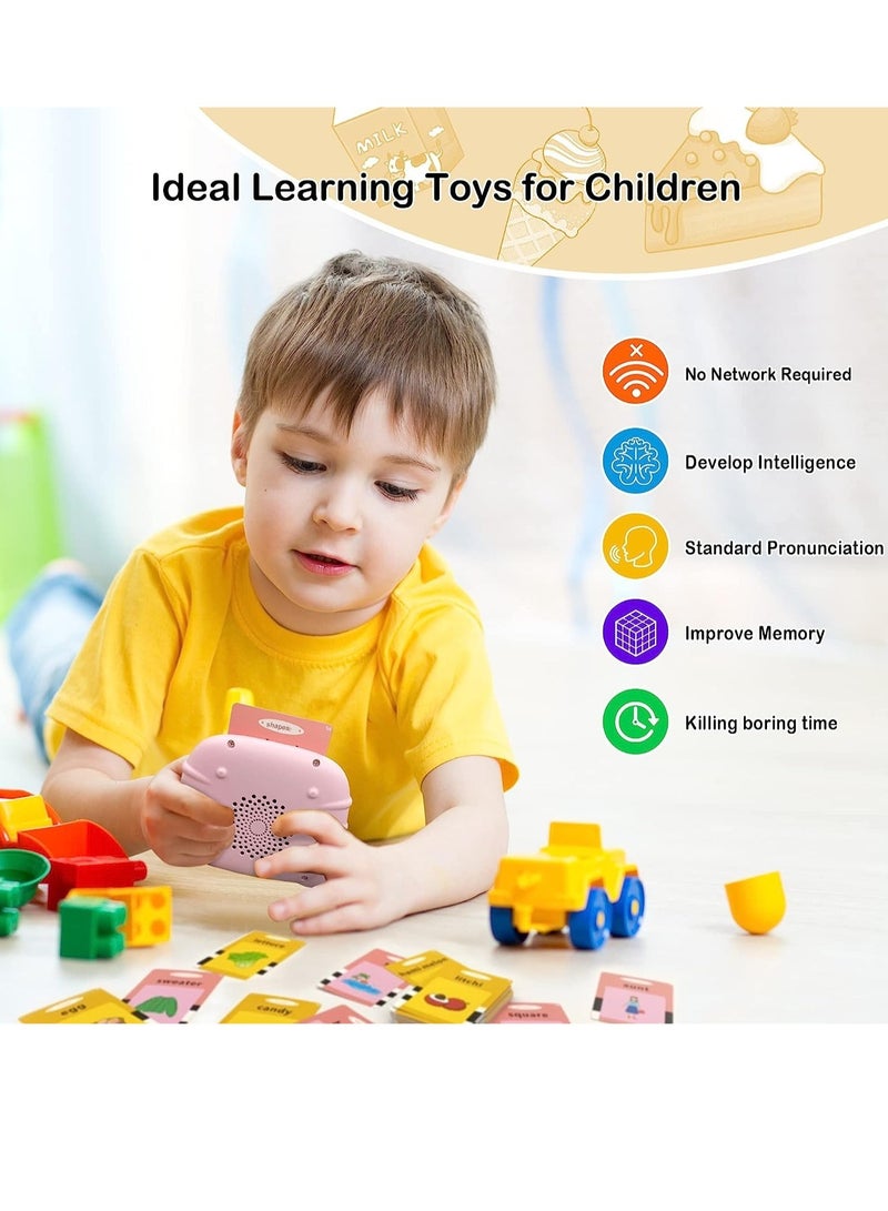 ELTRAZONE Flash Cards Learning Toys Electronic Educational Toddlers Talking Audible Flash Cards for 1 2 3 4 5 6 Years Old Boys Girls Listen and Learn,  - Image 2